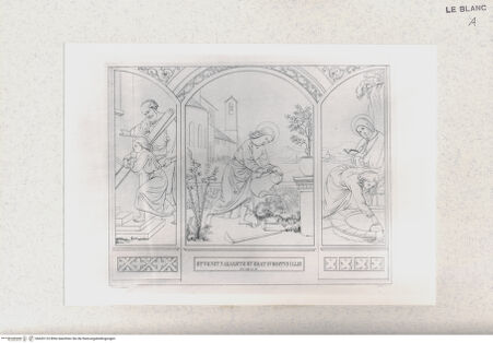 Vorderseite von Staatsgalerie [http://creativecommons.org/publicdomain/mark/1.0/] Tryptichon mit dem Leben Jesu (im Umriss) - , bh420125. Foto.