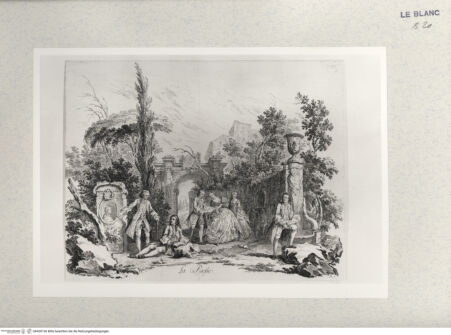 Vorderseite von Staatsgalerie [http://creativecommons.org/publicdomain/mark/1.0/] "La Poésie" (Blatt 3 (?) aus einer Serie) - , bh420136. Foto.