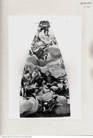 Vorderseite von Staatsgalerie [http://creativecommons.org/publicdomain/mark/1.0/] Fresko Mariae Himmelfahrt in Rom, Sant'Andrea della ValleBl III - , bh420153. Foto.