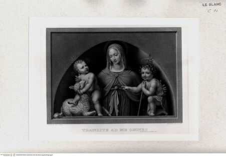 Vorderseite von Staatsgalerie [http://creativecommons.org/publicdomain/mark/1.0/] Maria mit dem Jesuskind und dem Johannesknaben - , bh420205. Foto.