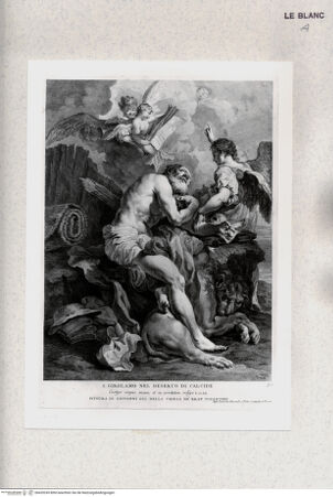 Vorderseite von Staatsgalerie [http://creativecommons.org/publicdomain/mark/1.0/] Der Heilige Hieronymus in der Wüste - , bh420245. Foto.