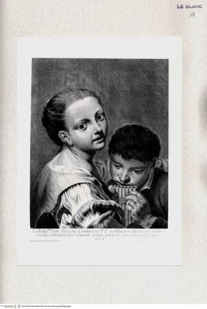 Vorderseite von Staatsgalerie [http://creativecommons.org/publicdomain/mark/1.0/] Mädchen und Knabe mit Panflöte - , bh420269. Foto.