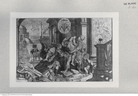 Vorderseite von Staatsgalerie [http://creativecommons.org/publicdomain/mark/1.0/] Flucht des Aeneas aus Troja - , bh420280. Foto.