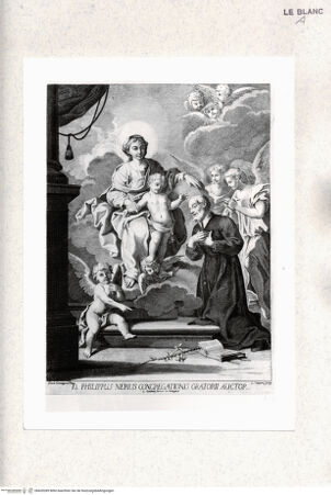 Vorderseite von Staatsgalerie [http://creativecommons.org/publicdomain/mark/1.0/] Der heilige Filippo Neri vor der Madonna - , bh420289. Foto.