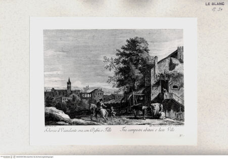 Vorderseite von Staatsgalerie [http://creativecommons.org/publicdomain/mark/1.0/] Scherza il Viandente ora con Dafni o Fille ... - , bh420300. Foto.