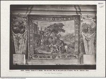 Vorderseite von Alinari [https://www.deutsche-digitale-bibliothek.de/content/lizenzen/rv-ez/] Ausmalung des KonversenchorsSzenen aus der Geschichte des KartäuserordensZwei Szenen aus der Geschichte des Kartäuserordens (zwischen Traum des Josephs und der Engel warnt die drei Könige) - Gesamtansicht, bh420359_recto. Foto.