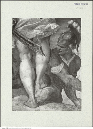 Vorderseite von ICCD [https://www.deutsche-digitale-bibliothek.de/content/lizenzen/rv-ez/] Szenen aus der Geschichte des heiligen Kreuzes und des OratoriumsDuell zwischen Heraclius und Chosrau - Detail; nach der Restaurierung von 1963-64, bh421434_recto. Foto.