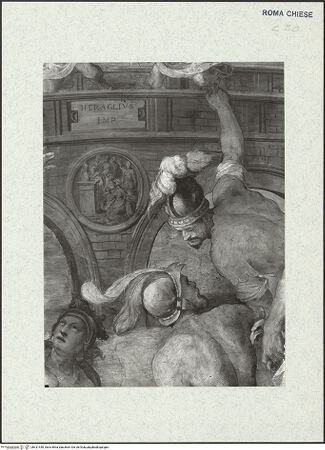 Vorderseite von ICCD [https://www.deutsche-digitale-bibliothek.de/content/lizenzen/rv-ez/] Szenen aus der Geschichte des heiligen Kreuzes und des OratoriumsDuell zwischen Heraclius und Chosrau - Detail; nach der Restaurierung von 1963-64, bh421440_recto. Foto.