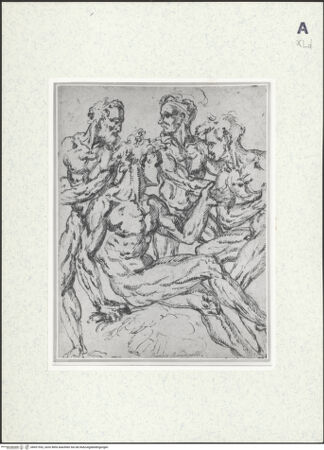 Vorderseite von Ashmolean Museum [https://www.deutsche-digitale-bibliothek.de/content/lizenzen/rv-fz/] Gruppe von vier nackten Männern - , bh421552_recto. Foto.