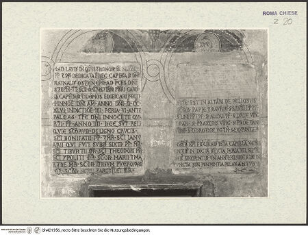 Vorderseite von Vasari [https://www.deutsche-digitale-bibliothek.de/content/lizenzen/rv-ez/] Silvesterlegende - Fragmente aus dem Prophetenzyklus und Inschriften an der Südwand, bh421956_recto. Foto.