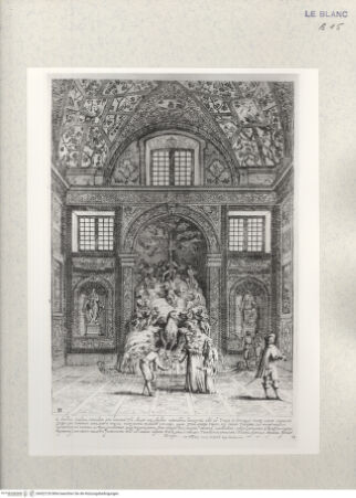 Vorderseite von Bibliotheca Hertziana [http://creativecommons.org/publicdomain/mark/1.0/] Villa Aldobrandina Tusculana sive Varij illius hortorum et fontium prospectusTav. 11: Darstellung des Apolls und der Musen auf dem Mons Parnassus der eine hydraulische Orgel verbirgt - , bh422120. Foto.