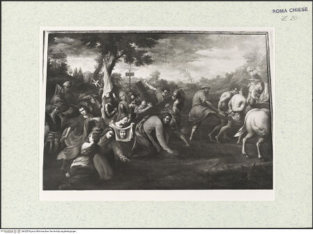 Vorderseite von Sopr. BAS ROMA [https://www.deutsche-digitale-bibliothek.de/content/lizenzen/rv-ez/] Anbetung der Könige - Gesamtansicht, bh422879_recto. Foto.