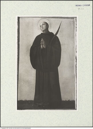 Vorderseite von Sopr. BAS ROMA [https://www.deutsche-digitale-bibliothek.de/content/lizenzen/rv-ez/] Heiliger Märtyrer - Gesamtansicht, bh422882_recto. Foto.