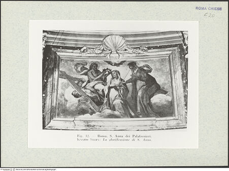 Vorderseite von Museo Nazionale di Castel Sant'Angelo [https://www.deutsche-digitale-bibliothek.de/content/lizenzen/rv-ez/] Szenen aus dem Leben der heiligen AnnaDie Apotheose der heiligen Anna - Gesamtansicht (Abb. 12), bh425790_recto. Foto.