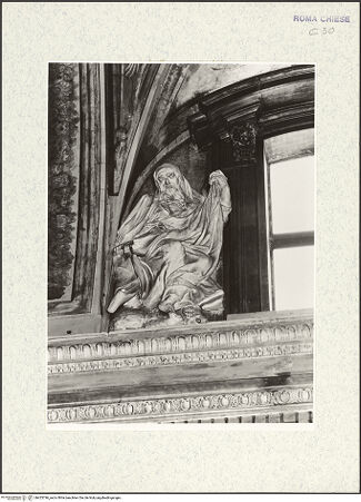 Vorderseite von Museo Nazionale di Castel Sant'Angelo [https://www.deutsche-digitale-bibliothek.de/content/lizenzen/rv-ez/] Propheten und PatriarchenJesaja - Ansicht von rechts unten, bh425796_recto. Foto.