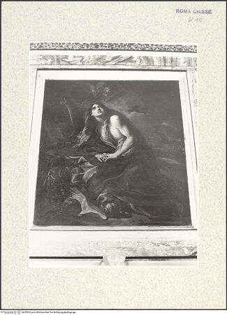 Vorderseite von Museo Nazionale di Castel Sant'Angelo [https://www.deutsche-digitale-bibliothek.de/content/lizenzen/rv-ez/] Die heilige Maria Magdalena - Gesamtansicht von unten, bh425819_recto. Foto.