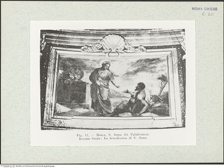 Vorderseite von Museo Nazionale di Castel Sant'Angelo [https://www.deutsche-digitale-bibliothek.de/content/lizenzen/rv-ez/] Szenen aus dem Leben der heiligen AnnaDie Wohltätigkeit Annas - Gesamtansicht (Abb. 11), bh425841_recto. Foto.