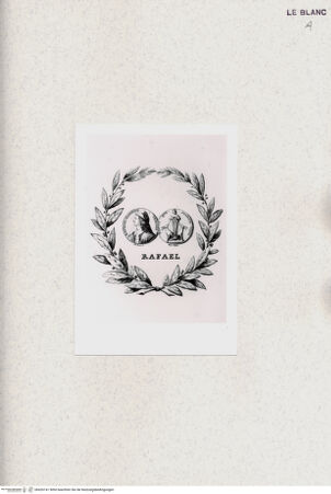 Vorderseite von Niedersächsische Staats- und Universitätsbibliothek, Göttingen [http://creativecommons.org/publicdomain/mark/1.0/] Gedenkmedaille Raphaels - , bh426141. Foto.