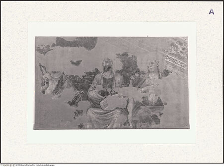 Vorderseite von Museo della Città, Rimini [https://www.deutsche-digitale-bibliothek.de/content/lizenzen/rv-ez/] Jüngstes Gericht - Detail: Bartholomäus (?) und zwei Apostel rechts, bh428648_recto. Foto.