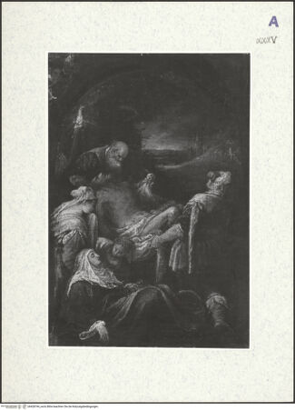 Vorderseite von Museum [https://www.deutsche-digitale-bibliothek.de/content/lizenzen/rv-ez/] Die Grablegung Christi - , bh428744_recto. Foto.