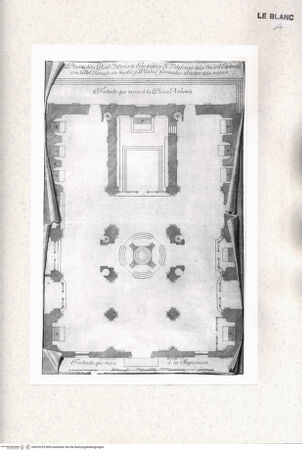 Vorderseite von Istituto Nazionale per la Grafica [http://creativecommons.org/publicdomain/mark/1.0/] San Giacomo degli Spagnoli: Grundriss der Kirche (Taf. I. aus der Serie "Relatión de las Exequias ...", 7 Blatt) - , bh429235. Foto.