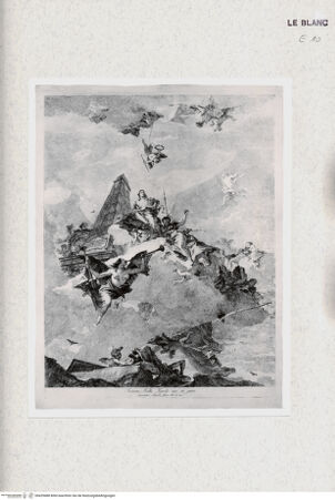 Vorderseite von Staatsgalerie [http://creativecommons.org/publicdomain/mark/1.0/] Allegorie mit Heroen gewidmetem Monument (nach einem verlorengegangenen Deckenbild, St. Petersburg) - , bh429488. Foto.