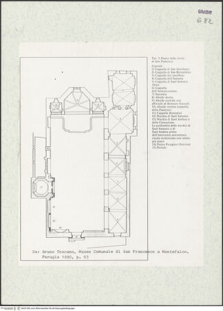 Vorderseite von unbekannt [https://www.deutsche-digitale-bibliothek.de/content/lizenzen/rv-ez/] San Francesco - Grundriss, bh431340_recto. Fotokopie.