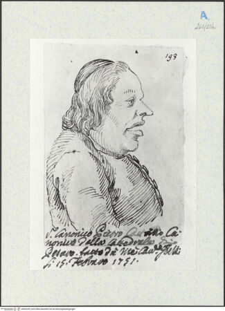 Vorderseite von Gabinetto Nazionale delle Stampe Gabinetto Nazionale delle Stampe [https://www.deutsche-digitale-bibliothek.de/content/lizenzen/rv-ez/] Der Canonico Pietro Cattario - , bh432293_recto. Foto.