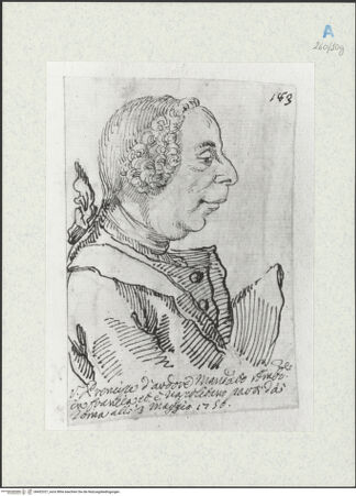 Vorderseite von Gabinetto Nazionale delle Stampe [https://www.deutsche-digitale-bibliothek.de/content/lizenzen/rv-ez/] Der Fürst von Ardoro, Giacomo Francesco Milano - , bh432327_recto. Foto.