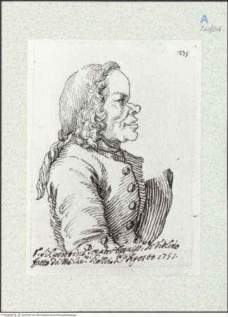 Vorderseite von Gabinetto Nazionale delle Stampe [https://www.deutsche-digitale-bibliothek.de/content/lizenzen/rv-ez/] Herr Silvestrino, Geigenspieler - , bh432353_recto. Foto.