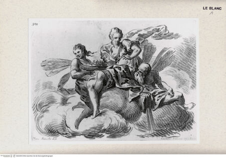 Vorderseite von Tomba, Verona [http://creativecommons.org/publicdomain/mark/1.0/] Mythologische Szene (Blatt 11 aus einer Serie?) - , bh432833. Foto.