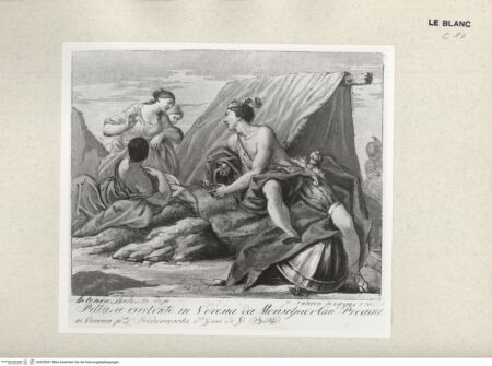 Vorderseite von Umberto Tomba Verona [http://creativecommons.org/publicdomain/mark/1.0/] Geschichte Davids (aus einem Band mit 14 Blatt, gestochen von G. Zancon und Luigi Svidercoschi nach A. Balestra) - , bh432841. Foto.