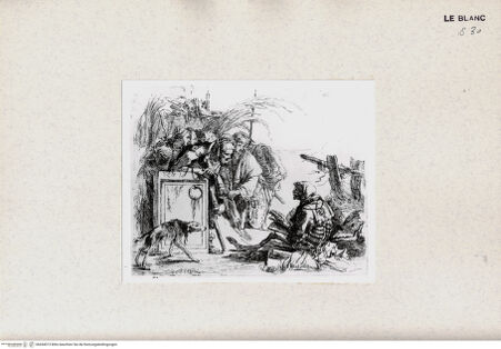 Vorderseite von Umberto Tomba Verona [http://creativecommons.org/publicdomain/mark/1.0/] Die Audienz des Todes (aus der Serie "Vari capricci...", 10 Blatt) - , bh434073. Foto.