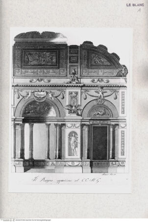 Vorderseite von Tomba, Verona [http://creativecommons.org/publicdomain/mark/1.0/] Architekturfragment, Innenansicht (aus "Raccolta di disegni originali di M. Tesi estratti da diverse collezioni ..." Bologna 1787 41 Bl) - , bh434229. Foto.