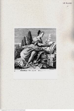 Vorderseite von Tomba, Verona [http://creativecommons.org/publicdomain/mark/1.0/] Allegorische Vignette; (aus Zaccaria Betti, Il baco di seta, 1756) - , bh434381. Foto.