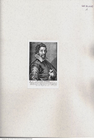 Vorderseite von Graphisches Kabinett, Göttweig [http://creativecommons.org/publicdomain/mark/1.0/] Bildnis des Pieter I. de Jode (aus "Iconographia" Anton van Dycks, herausgegeben von Martin van den Enden, 1636) - , bh434541. Foto.