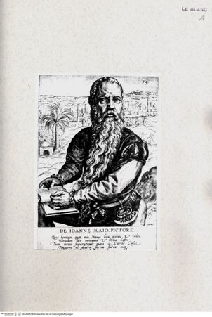 Vorderseite von Stift Göttweig, Graphisches Kabinett [http://creativecommons.org/publicdomain/mark/1.0/] Bildnis des Jan. C.Vermeyen; (Taf.15 aus der Serie von 23 Blatt Cock/Lampsonius, Pictorum aliquot celebr.inferioris Effigies..."); (Ex.beschnitten) - , bh434552. Foto.