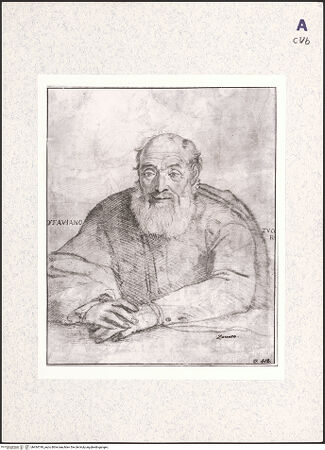 Vorderseite von Stockholm, Nationalmuseum? [https://www.deutsche-digitale-bibliothek.de/content/lizenzen/rv-ez/] Portrait des Ottaviano Zuccari, Vater des Kuenstlers - , bh434749_recto. Foto.