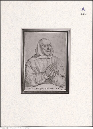 Vorderseite von unbekannt [https://www.deutsche-digitale-bibliothek.de/content/lizenzen/rv-ez/] Portrait des Niccolò Ungaro, Abt von Vallombrosa - Gesamtansicht, bh434769_recto. Foto.