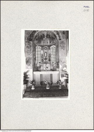 Vorderseite von Ventura, L. [https://www.deutsche-digitale-bibliothek.de/content/lizenzen/rv-ez/] Madonna, Heiligen und Stifter (dritte, vierte und fünfte Schicht)Apsis: Madonna (vierte Schicht) - Gesamtansicht, bh436133_recto. Foto: Ventura, L..