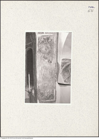 Vorderseite von Ventura, L. [https://www.deutsche-digitale-bibliothek.de/content/lizenzen/rv-ez/] Szenen aus dem Buch Genesis und aus dem Leben von Christus (erste und zweite Schicht)Apsiswand: die Verkündigung - Rechte Seite: Maria, bh436138_recto. Foto: Ventura, L..