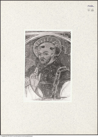 Vorderseite von Safran, Linda [https://www.deutsche-digitale-bibliothek.de/content/lizenzen/rv-ez/] Madonna, Heiligen und Stifter (dritte, vierte und fünfte Schicht)Nordöstlicher Wandpfeiler: Heiliger Leonhard (fünfte Schicht) - Teilansicht, bh436157_recto. Foto: Safran, Linda.