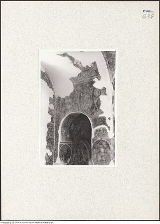 Vorderseite von Safran, Linda [https://www.deutsche-digitale-bibliothek.de/content/lizenzen/rv-ez/] Szenen aus dem Buch Genesis und aus dem Leben von Christus (erste und zweite Schicht)Nordgewölbe: Genesiszyklus - Gewölbe und Zwickel: Die Erschaffung von Eva (oben), unidentifizierte Szene (unten links), Gott tadelt Adam und Eva (unten rechts), bh436158_recto. Foto: Safran, Linda.