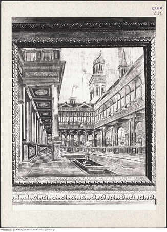 Vorderseite von Alinari [https://www.deutsche-digitale-bibliothek.de/content/lizenzen/rv-ez/] SakristeischrankKlosteranlage - Gesamtansicht, bh436623_recto. Foto.