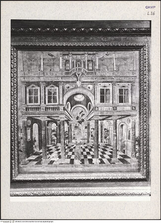 Vorderseite von Alinari [https://www.deutsche-digitale-bibliothek.de/content/lizenzen/rv-ez/] SakristeischrankKlosteranlage - Gesamtansicht, bh436625_recto. Foto.