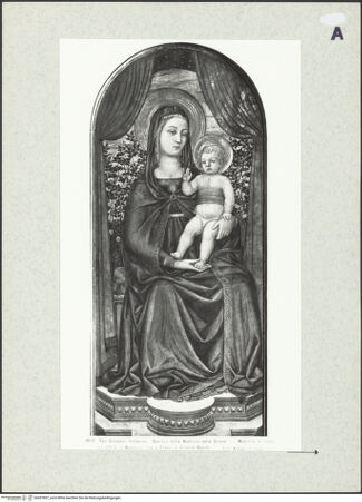 Vorderseite von Alinari [https://www.deutsche-digitale-bibliothek.de/content/lizenzen/rv-ez/] Thronende Madonna - , bh437607_recto. Foto.