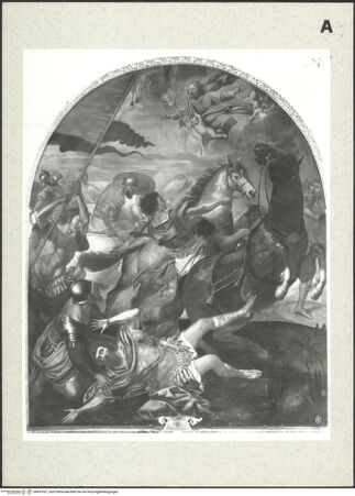 Vorderseite von Alinari [https://www.deutsche-digitale-bibliothek.de/content/lizenzen/rv-ez/] Die Bekehrung des heiligen Paulus - Gesamtansicht, bh437657_recto. Foto.