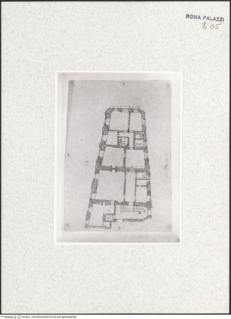 Vorderseite von Bibliotheca Hertziana [https://www.deutsche-digitale-bibliothek.de/content/lizenzen/rv-fz/] Dokumentation: Pläne und GrundrisseSerie von Planzeichnungen zum Palazzo Zuccari - Grundriss von Franz Graf Wolff Metternich, bh438051_recto. Foto.