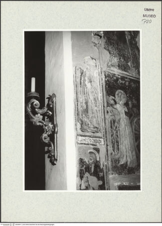 Vorderseite von Museum [https://www.deutsche-digitale-bibliothek.de/content/lizenzen/rv-ez/] Apsisdekoration mit Passionsszenen und HeiligenHeilige Birgitta von Schweden - Gesamtansicht, von schräg links, bh438917_recto. Foto.