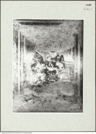 Vorderseite von Museum [https://www.deutsche-digitale-bibliothek.de/content/lizenzen/rv-ez/] Thronende Madonna - Apsisscheitelfenster: heilige Agnes, bh438930_recto. Foto.